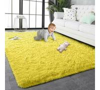 HONQGAO Rugs Living Room 280 x 360 cm Non Slip Underside Throw Rug for Home Decor Home Decor for The Bedrooms and Kitchen, Yellow