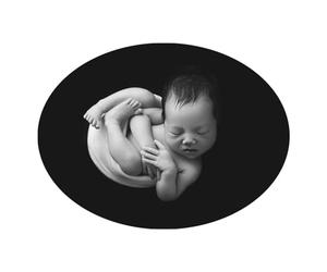 Honra Newborn Photography Posing Fabric Baby Beanbag Backdrop Props Stretch Blanket for Professional Studio Photoshoot (Black)
