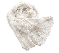 Honra Newborn Photography Prop Lace Wrap Baby Girl Posing Photoshoot Layer (White A)