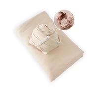 Honra Newborn Photography Wraps Baby Posing Props Stretch Jersey Fabric for Professional Photoshoot (Backdrop with Wrap, Beige)