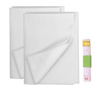 HONRIGO 100cm Wide × 2m White Fusible Interfacing Iron On Lightweight Interfacing Fabric for Sewing, Quilting, Crafting and Dressmaking (90, Grams)