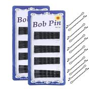 HONRIGO Black Hair Clips 50PCS, 5cm Durable Hair Pins for All Hairs Types - Non-Scratchy & Thick Bobby Pins for Styling(COLOR:Black)