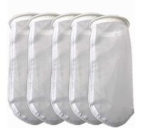 Honritone 5Pack Nylon Mesh Filter Socks NMO 500 Micron - 7 Inch Ring by 18 Inch Long - Water Liquid Filter Bags for Aquarium, Industrial (500 Micron 7 x 18 inch Nylon Mesh Bag)