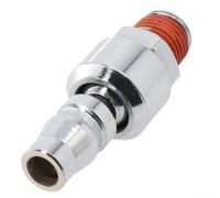 Honseadek 1/4 Inch Pneumatic Quick Connect Fitting C Type Male Connector 20PM Air Compressor Coupler 360 Degree Rotary Nickel Plated Iron