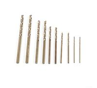 Honseadek 10 Pack HSS M35 Drill Bit Collection Various Sizes 1Mm 1.5mm 2Mm 2.5mm 3Mm For Drilling Tough Metals Stainless Steel With Split Point Design