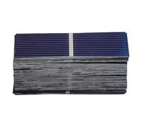 Honseadek 100 Pcs Mini Solar Cells 0.5V 0.17W Polycrystalline Silicon 52x19mm High Efficiency 21.5-23.5% for DIY Solar Panel Kits, Battery Chargers, Models, Toys,