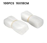 Honseadek 100pcs Nonwoven Grow and Bags Transplant Nursery Pots for Flowers Vegetables Plant Saplings Breathable Fabric for Bags (16x18cm Folding)