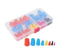 Honseadek 100pcs Silicone Tapered Cone Assortment Kit, High Resistant up to 260°C, 8 Sizes for Masking Powder Coating, Painting, Media Blasting, For Hydro