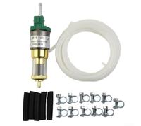 Honseadek 12V Diesel Heater Fuel Pump Set, For 1KW-5KW Air Parking Heater, Electronic Pulse Design, Low Fuel Consumption, Silver And Green Metal Build(22ML)
