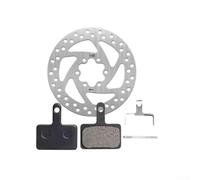 Honseadek 140mm Floating Disc Brake Pad for with 6-Bolt Mounting, Suitable for Road For Bike Ebike Fat For Bike and Mountain Bikes, For CNC Machined with Anodized(White 4)