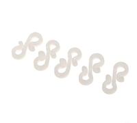 Honseadek 150-pack Weather-resistant Outdoor for mini Clips for Gutters Plastic Light Hooks Hangers for Eaves S-hook Fe Gutter Light for Christmas Lights Black (WHITE)