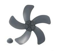 Honseadek 16 Inch Five Blade Fan, Replacement Parts, With Nut Cover, For Standing Fan Table Fan Desktop Fan, Low Noise Cooling System, Gray 20Cm
