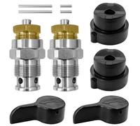 Honseadek 2-Pack Steel Reflux Valve with Ball Mechanism for Airless Paint Sprayer Repair - Durable Replacement Drain Valve Kit Compatible with HVLP and Airless(2-Piece Set)