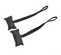 Honseadek 2-piece Canoe and Tie down Anchor Point Straps Having for Eva Foam for Car Plus Suv Roof Rack Installation Black 32 Cm Belt Length