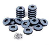 Honseadek 20-pack Heavy-duty Ptfe Furniture Floor for Sofa Bed Table Sliders Protector Chairs - Glides with Screws Hardw Moving Pads for Low-friction