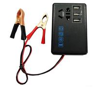 Honseadek 200 Watt Inverter for Car, DC 12V/24V to AC 220V Power Converter with Dual USB, Portable Vehicle Power Inverter Adapter for On-the-Go Use