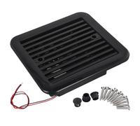 Honseadek 220V RV Side Ventilation Fan for Caravan Trailer - Quiet Exhaust Air Vent with UV-Resistant Material, Black/White Color Option(Black)