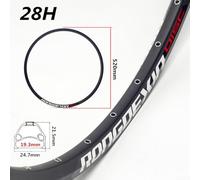 Honseadek 24 Inch Mountain for Bike Wheel Rim Having 24 or 28 or 32 or 36 Holes Double Disc Brake Aluminum Alloy for 241.5 for 2.125 Tires (28 holes)