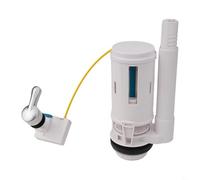 Honseadek 2In Dual Flush Valve For Toilet Cistern, Overflow Lever Operated, Compatible With 2-Piece Top Button Flush Tanks, White Plastic Repair Kit(For 2-Piece)