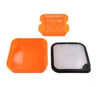 Honseadek 2in1 Pellet Strainer with Inner Frame for Draining Carp Fishing Bait, Redworm Bait Box for Pellets Hemp Meat Casters and Dead Worms, Fishing Tackle(5.5-OS)