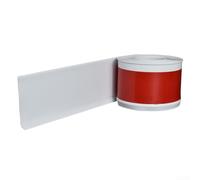 Honseadek 2m PVC Skirting Board Trim,S-elf-Adhesive Flexible Skirting Boards Covers,Soft PVC Skirting Board For Waterproof Substrate Molding And Decoration(White)
