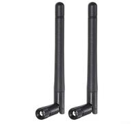 Honseadek 2X 433MHz 2dBi RP-Male Connector for Car Station Static Eliminator Wireless Communication Equipment Black 11cm