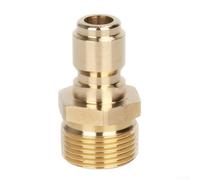 Honseadek 3/8 M22 Adapter for High Pressure Washer Spout - Brass Quick Connect Coupling with 3000 psi Rating, Compatible with Most Pressure Washers and Car Cleaning Systems
