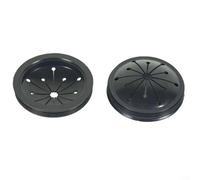 Honseadek 3 Inch Black Sinkmaster Splash Guard Collar with Sink for Rubber Set for Stopper Insinkerator Waste Whirlaway Ge King Disposal Garbage 2 Pack