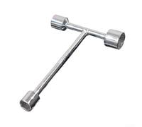 Honseadek 3-Way T-Handle Hex Socket Wrench Set with 8-10-12mm 10-12-14mm 12-14-17mm Tri-Fork Head for Car Furniture Repair, Forged Carbon Steel with Chrome Finish(12-14-17mm)