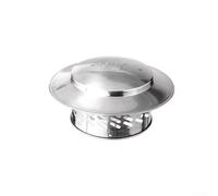 Honseadek 304 Stainless Steel Chimney Cap,Exterior Wall Fresh Air Outlet Roof Pipe Exhaust Hood,Sturdy Stainless Steel Chimney Cap, Tool Installation, Suitable For Various Pipes(160mm（6inch）)