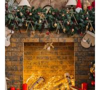 Honseadek 36-piece Velvet Christmas Tree Ornaments Bows for Home Indoor Holiday Decor - Festive Light Coffee Bow Ties 13 X 18 Cm Soft Fabric for Easy-at (Light coffee)