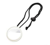 Honseadek 360 Degree Configurable Rearview Mirror Accessories Substance and Glass Lens for Underwater Visibility Scuba Diving for Rope Having Abs (White)