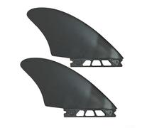 Honseadek 4.6 Inch Surfboard Fins for Keel 2 - Compatible with Generation 2 Series, Fiberglass Reinforced ABS Paddleboard Fin, Black For Tail Fin