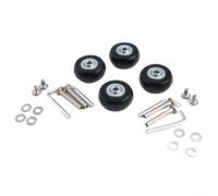 Honseadek 4 Pcs Luggage Replacement Wheels, 40mm 41mm 60mm 64mm 68mm 70mm 75mm Options, Rubber Swivel Caster with Bearings, for Suitcase Repair(40x18mm)