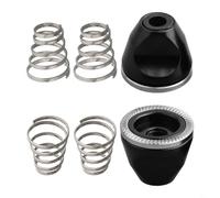 Honseadek 4 Pcs QUICK RELEASE Bike Wheel SKEWER SPRING, And 2 Pcs M5 NUT Screw Nut Axle Bolt On Slip, Non-slip Aluminum Alloy, For Bicycle Hubs