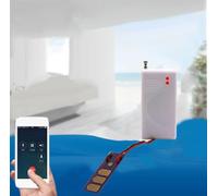 Honseadek 433MHz Wireless Flood Sensor Water Leak Detector Alarm System for Home Pipe Burst Prevention Under Sink Water Damage Alert Detection