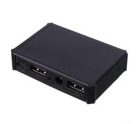 Honseadek 5-20V to 5V 3A Double USB Solar Panel Powered Adapter Charger with Type C Port for for Mobile Phone Tablet Battery IP67 Waterproof