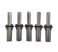 Honseadek 5-Piece 14Mm Wedge And Feather Shims Stone Splitter Set, Heavy-Duty Steel Chisels For Splitting Granite, Rock, Concrete Blocks, Quarrying