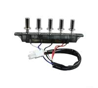 Honseadek 5 Push Button Selector Switch Bank, Push Button Kitchen Hood Switch, Compact Push Button Control Switch, For Range Hood Extractor Fans(5 Button)