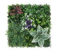 Honseadek 50*50cm Artificial Square Turf, Realistic Green Grass Wall Decoration, Easy to Clean, Indoor and Outdoor Use, 1 Count
