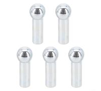 Honseadek 5pcs Gym Metal Ball Cable Machine Terminals Pulley Wire Rope Stopper Port Joint Parts for 5mm Cab 6mm Diameter Fitness or Equipment (6mm)