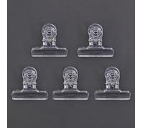 Honseadek 5Pcs/Set Fly Tying Clip for Stacker Feather Bender Clips Dubbing Hackle Holding Tool(31mm)