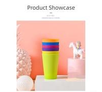 Honseadek 6-Pack Colorful ABS Plastic Drinking Cups, 160ml Unbreakable Tumblers with Lightweight Stackable Design for Kids, Dishwasher and Microwave Safe for(Green 12PCS)