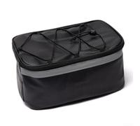 Honseadek 6L Bike Pannier Bag, for Rear Rack Storage, Water Resistant Cycling Saddle Bag, with Night Safety Reflector and Quick Release Mount