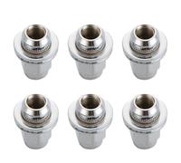 Honseadek 6x Wheel Lug Nuts for Infiniti Qx80 2015 to 2022 Qx56 2011-2013 for Nissan Armada 2017-2022 -1.50 Thread Size 0.9 in Length Steel Silver Oem 40224 Through 1la3a