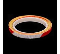 Honseadek 8m Motorcycle Sticker Rim Wheel Tape for Decal Reflective Plus Car Luminous Safety Bike Strip for Night Riding Visibility Durable Waterp (RedWhite)