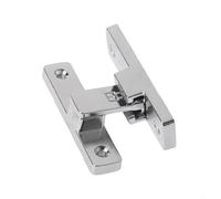 Honseadek 90 Latch Right Angle Door Cabinet Degree for Sliding Bolt Plus Zinc Alloy Cam Lock Having Screws Secure Lever Bathroom for Home Garage Lock Doors (Black)(Silver)