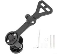 Honseadek Adjustable Bike Computer Mount for Mountain Road Bicycle Holder Action Camera Extension Arm Cycling Light Bracket Adapter Reinforced Nylon Stem Mount Speedometer Black(B)