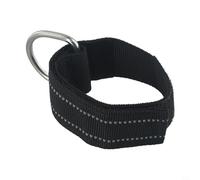 Honseadek Adjustable Padded Wrist Lanyard for Scuba Diving with Stainless Steel D Ring and Hook and Loop Closure, Secure Hand Strap for Underwater Diving and(Black)