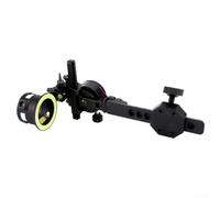 Honseadek Adjustable Sight Six Way Bow Sight Metal Pin Quick Detach Fine Tune Left Right Vertical Adjustment Hunting Bow Scope Mount Stable Accessory
